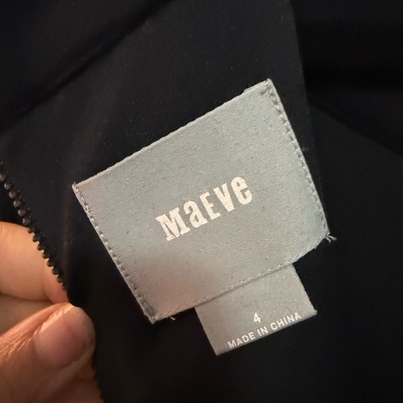 Anthropologie Maeve Black Dress Sz 4 - Picture 5 of 7